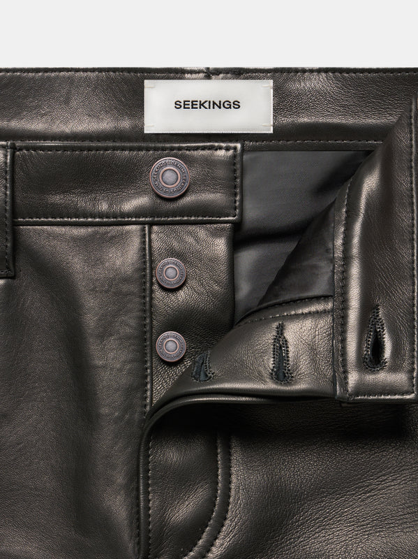 SLIM JEANS IN SUPPLE LAMBSKIN
