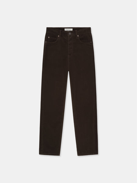 98 FIT JEANS IN BROWN CORDUROY