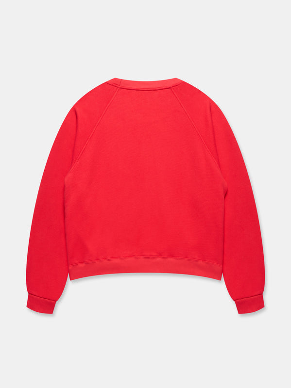 CREWNECK SWEATSHIRT IN CALIFORNIA RED