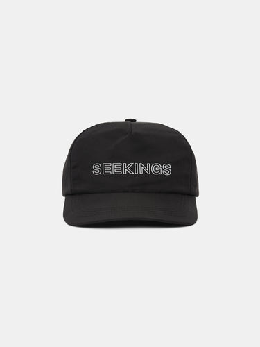 GROSGRAIN SILK LOGO CAP