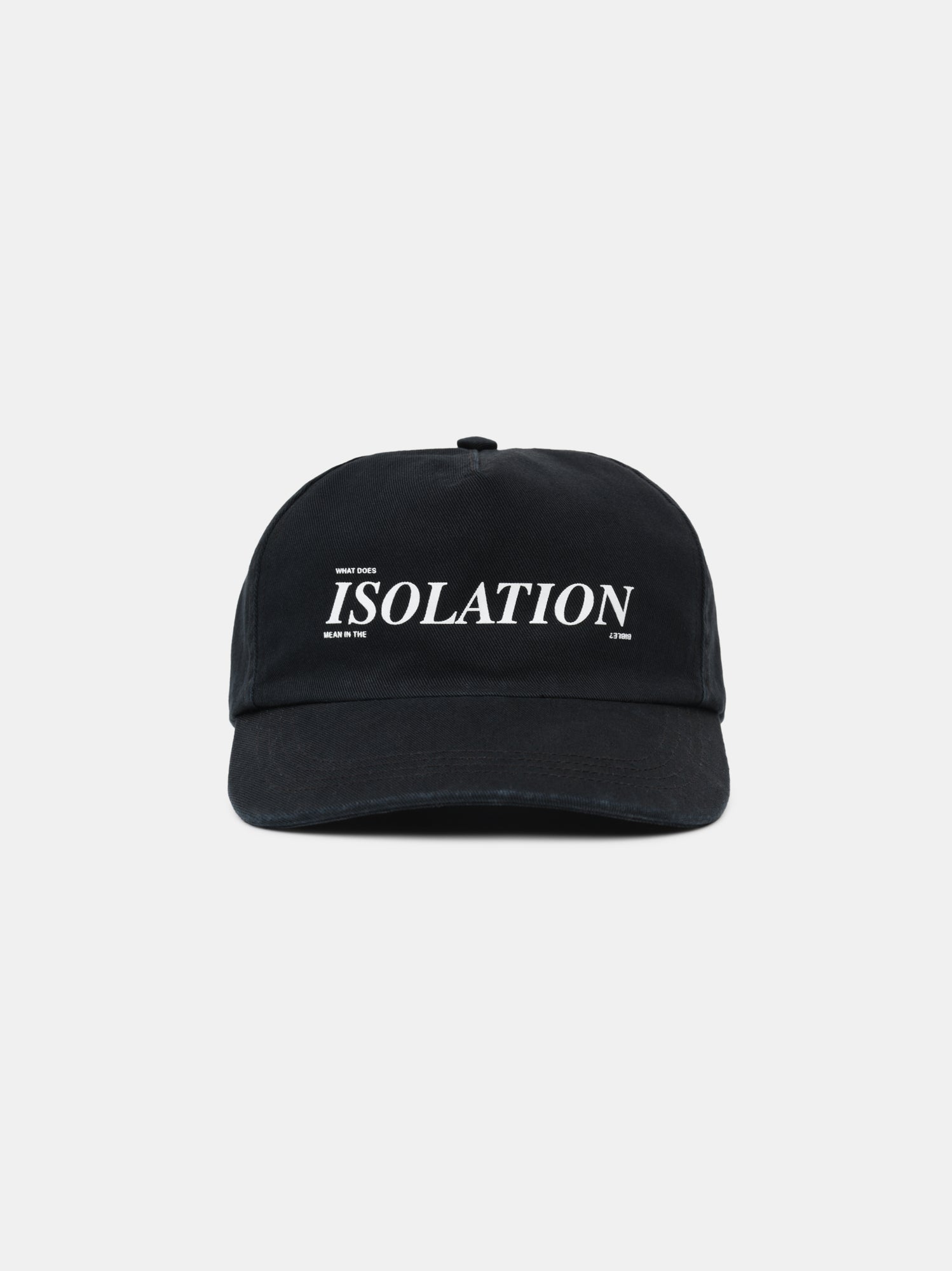 ISOLATION CAP IN FADED BLACK