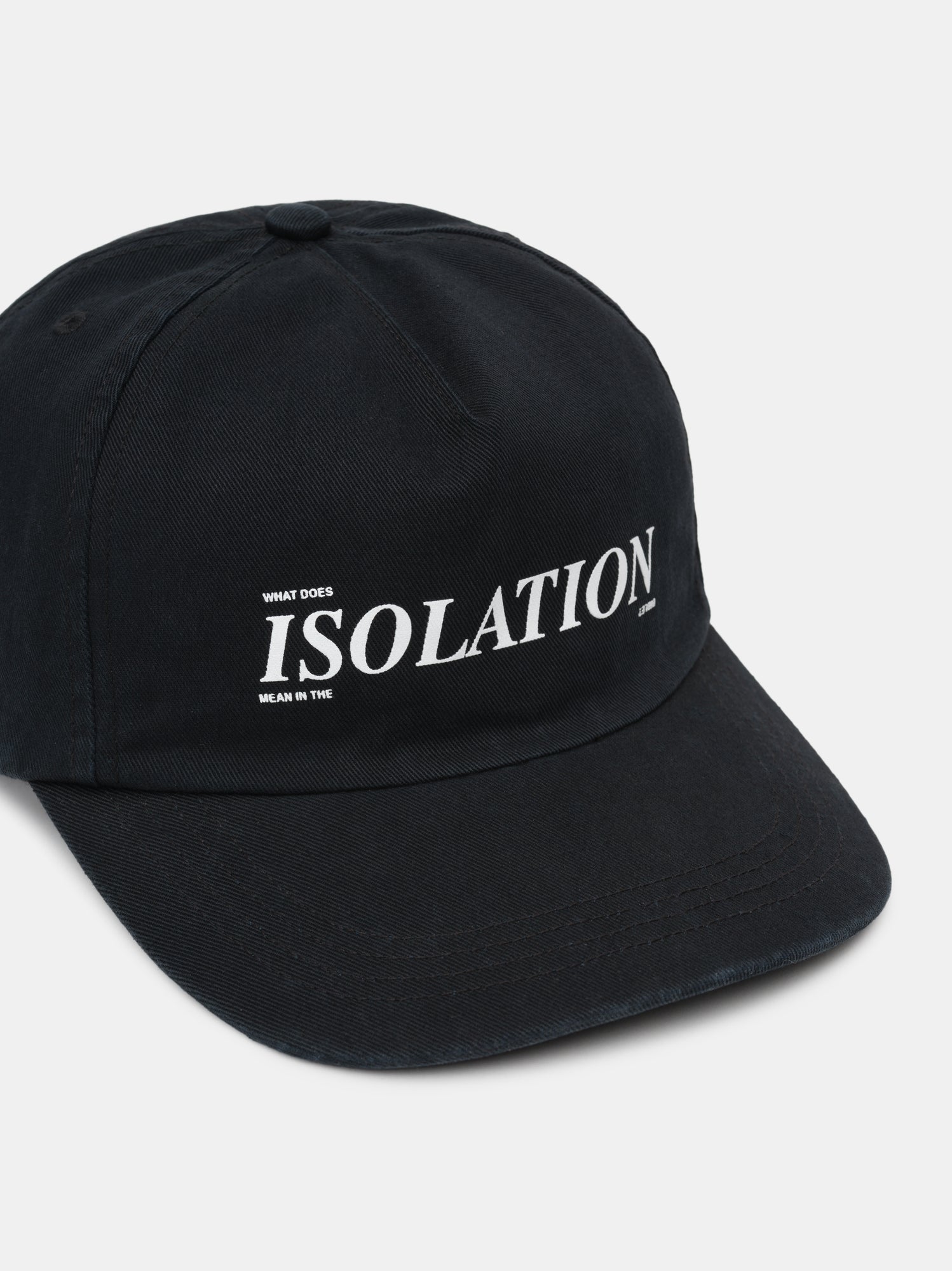 ISOLATION CAP IN FADED BLACK