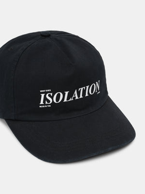 ISOLATION CAP IN FADED BLACK