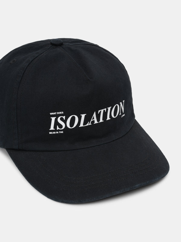 ISOLATION CAP IN FADED BLACK