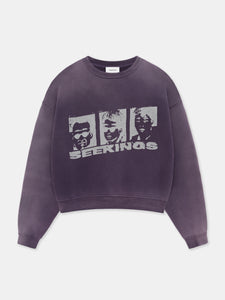 FACES CREWNECK IN FADED PURPLE