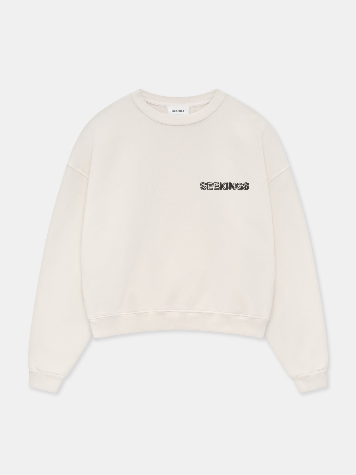 COMIC BOOK CREWNECK IN ARCHIVE WHITE