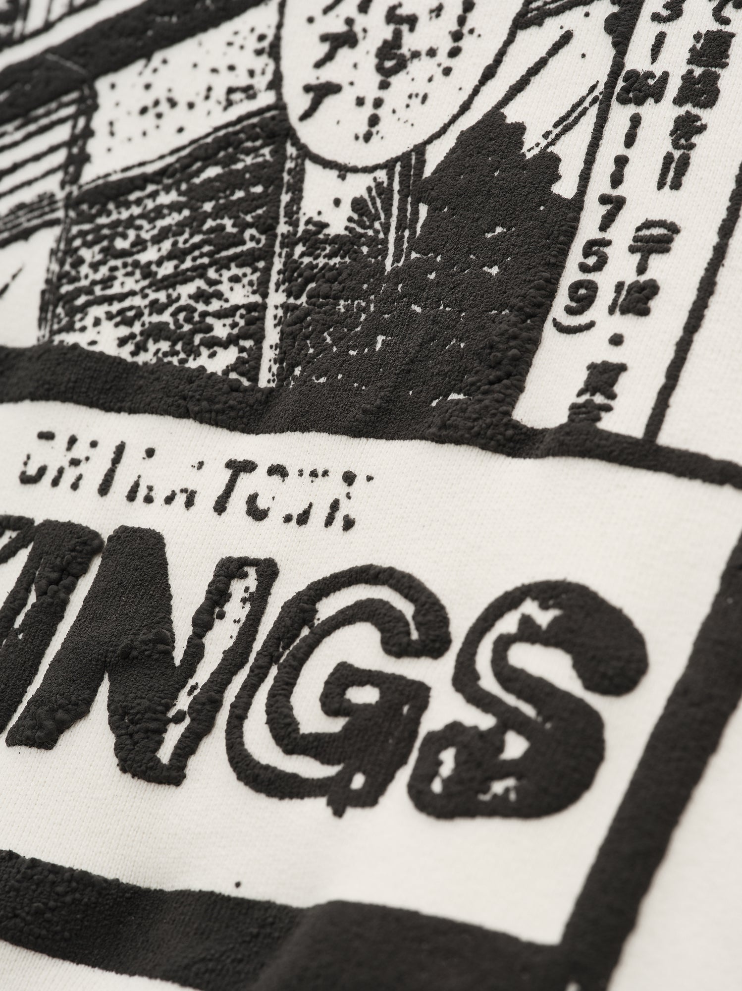 COMIC BOOK CREWNECK IN ARCHIVE WHITE