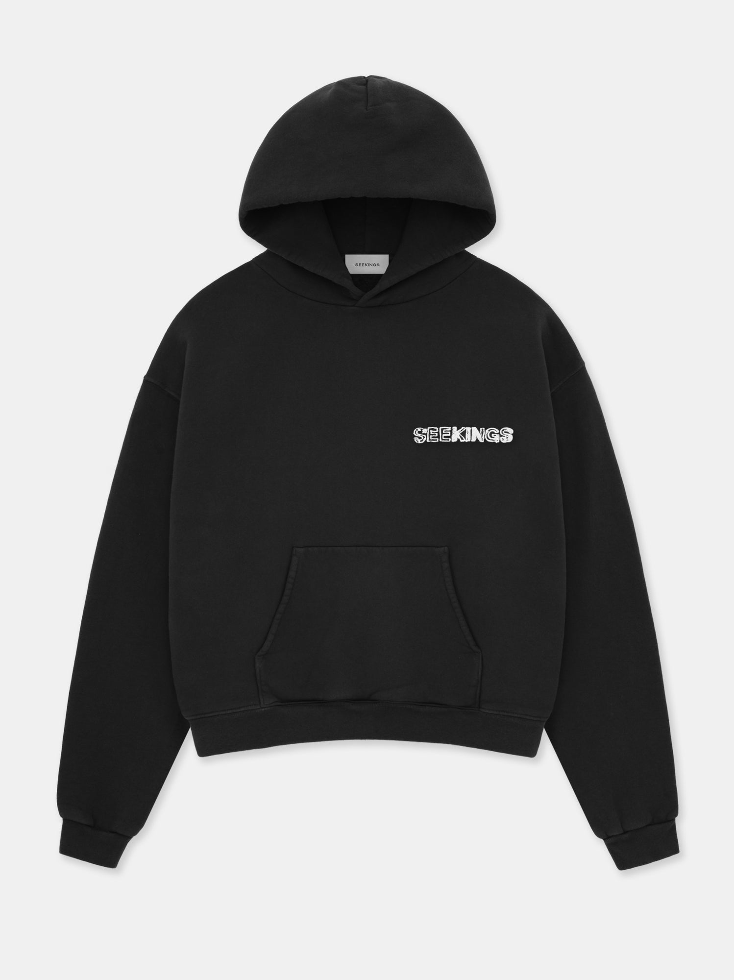 COMIC BOOK HOODIE IN WASHED BLACK