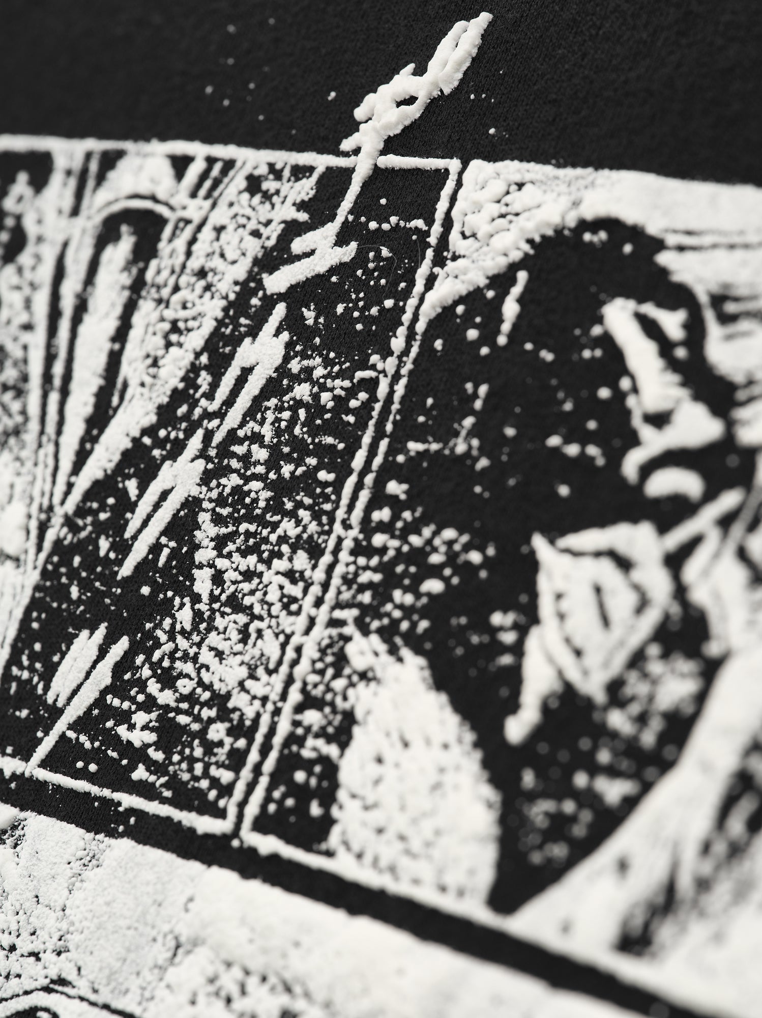 COMIC BOOK HOODIE IN WASHED BLACK