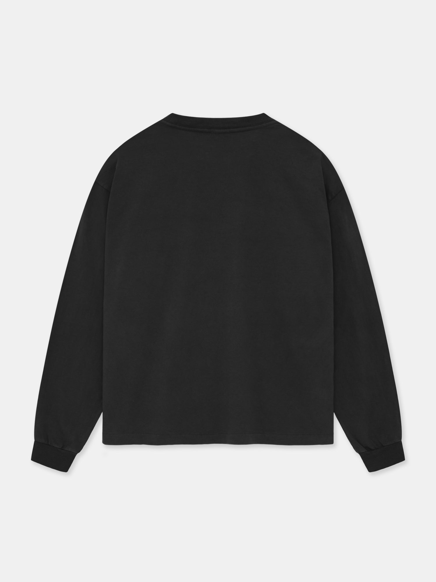 BAUHAUS L/S T-SHIRT IN WASHED BLACK
