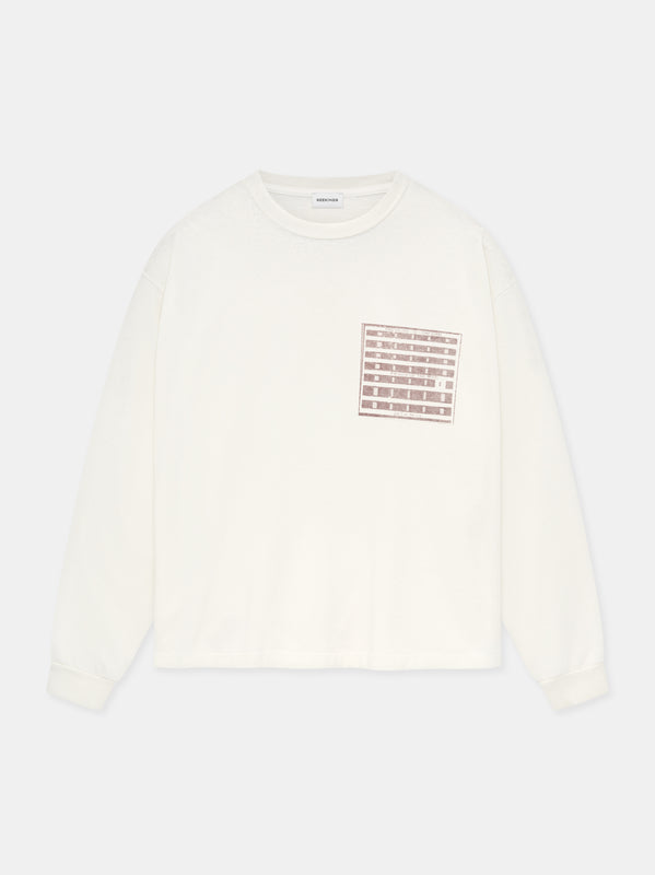 PRISON OF THE MIND L/S T-SHIRT IN ARCHIVE WHITE