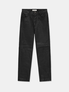 98 FIT JEANS IN GRAINED COWHIDE