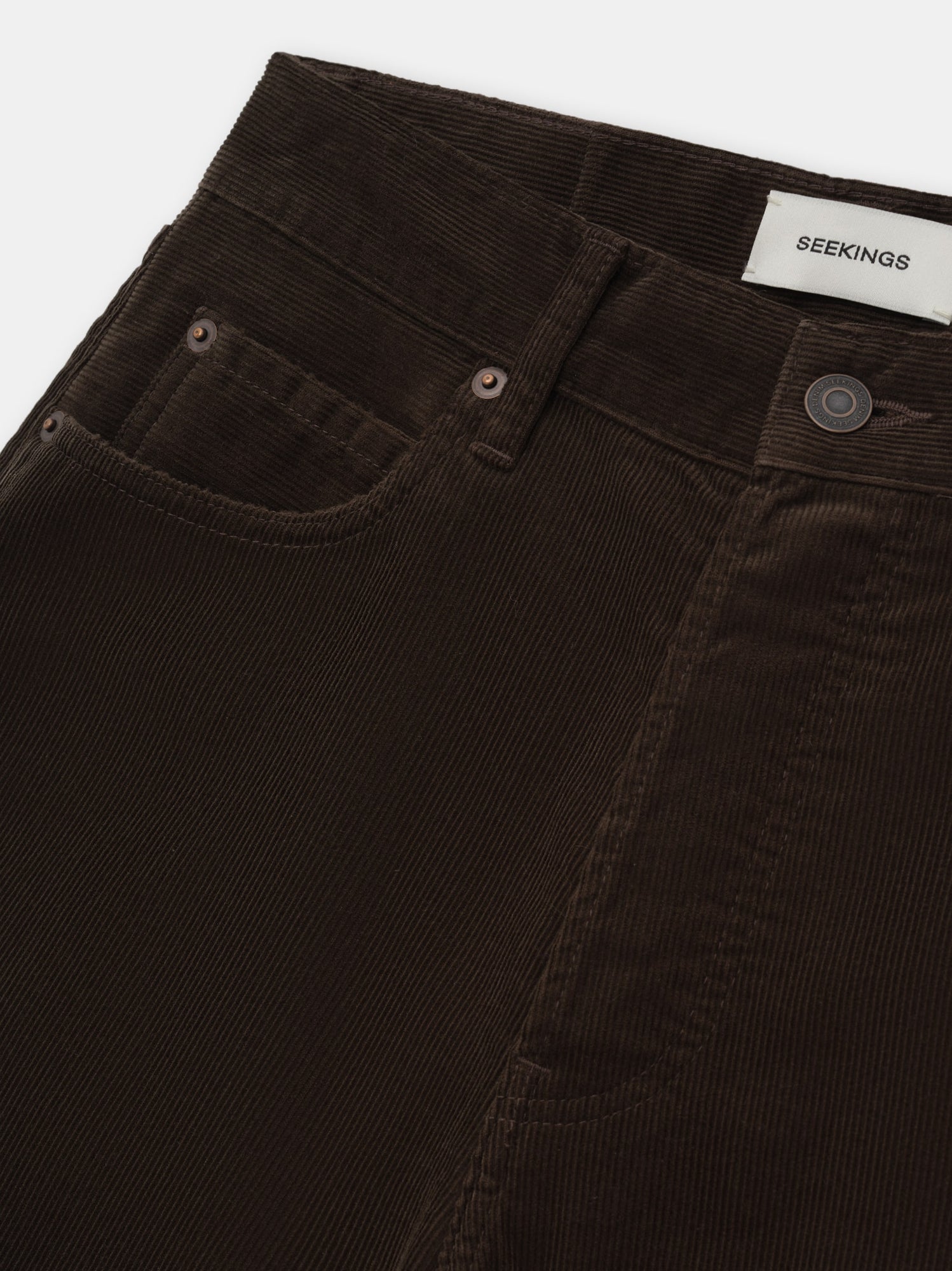 98 FIT JEANS IN BROWN CORDUROY