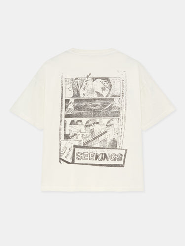 COMIC BOOK T-SHIRT IN ARCHIVE WHITE