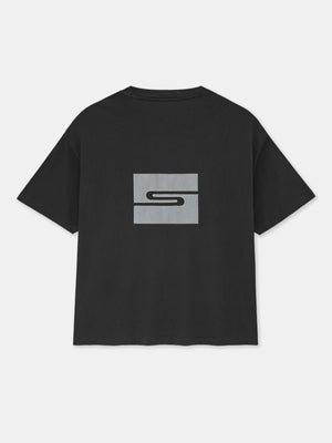 SPORT S T-SHIRT IN WASHED BLACK