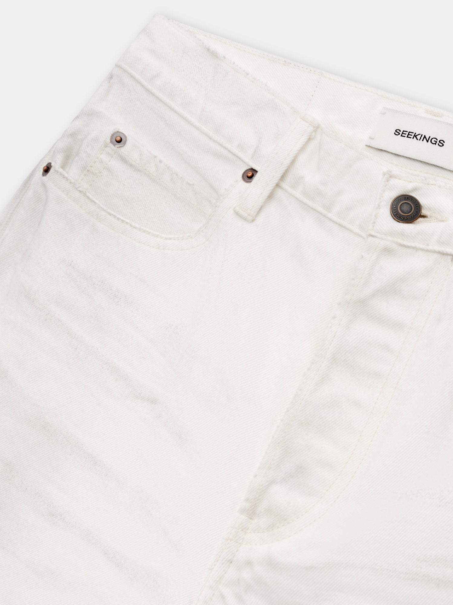 SLIM JEANS IN DIRTY WHITE DENIM