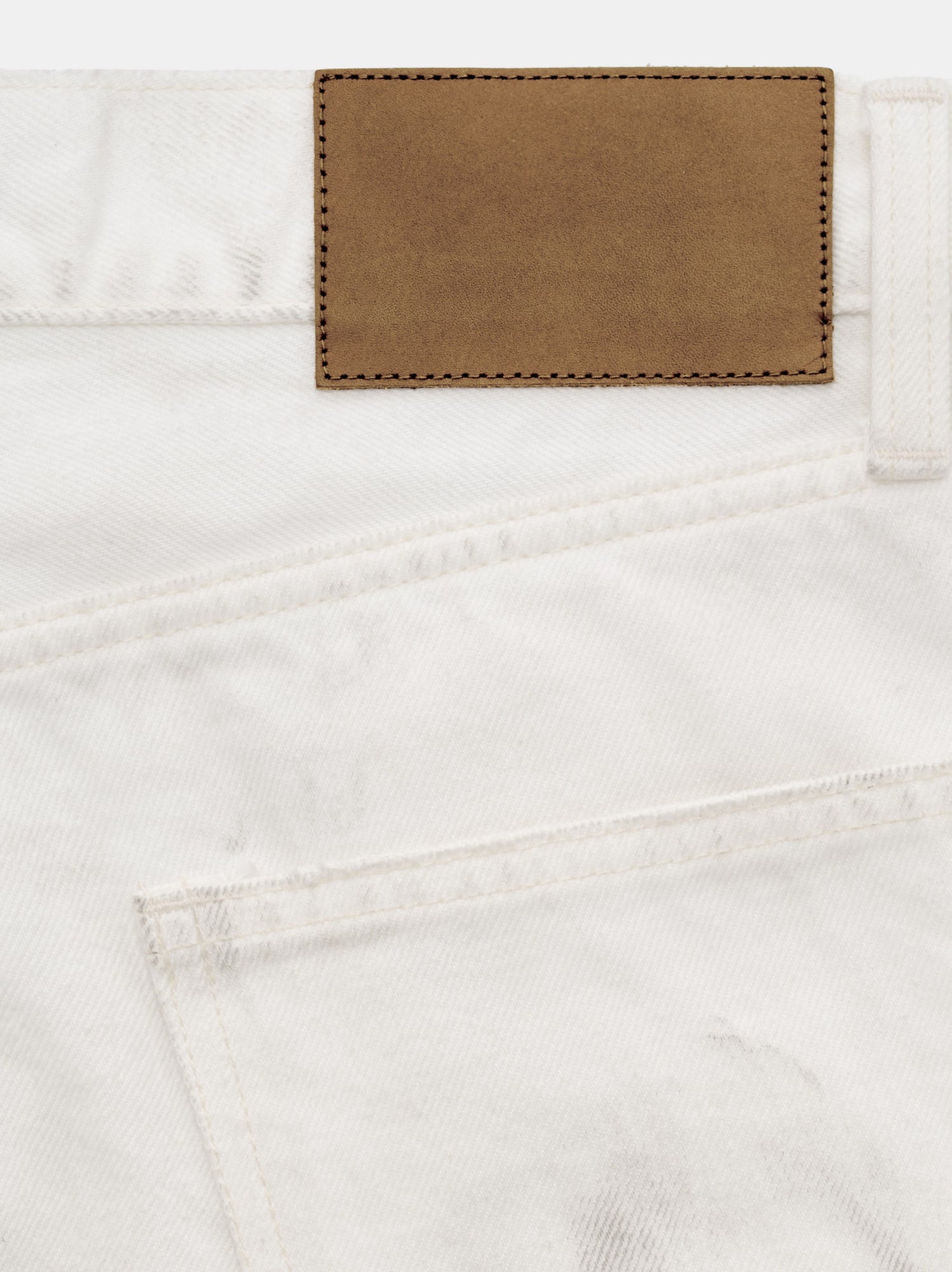 SLIM JEANS IN DIRTY WHITE DENIM