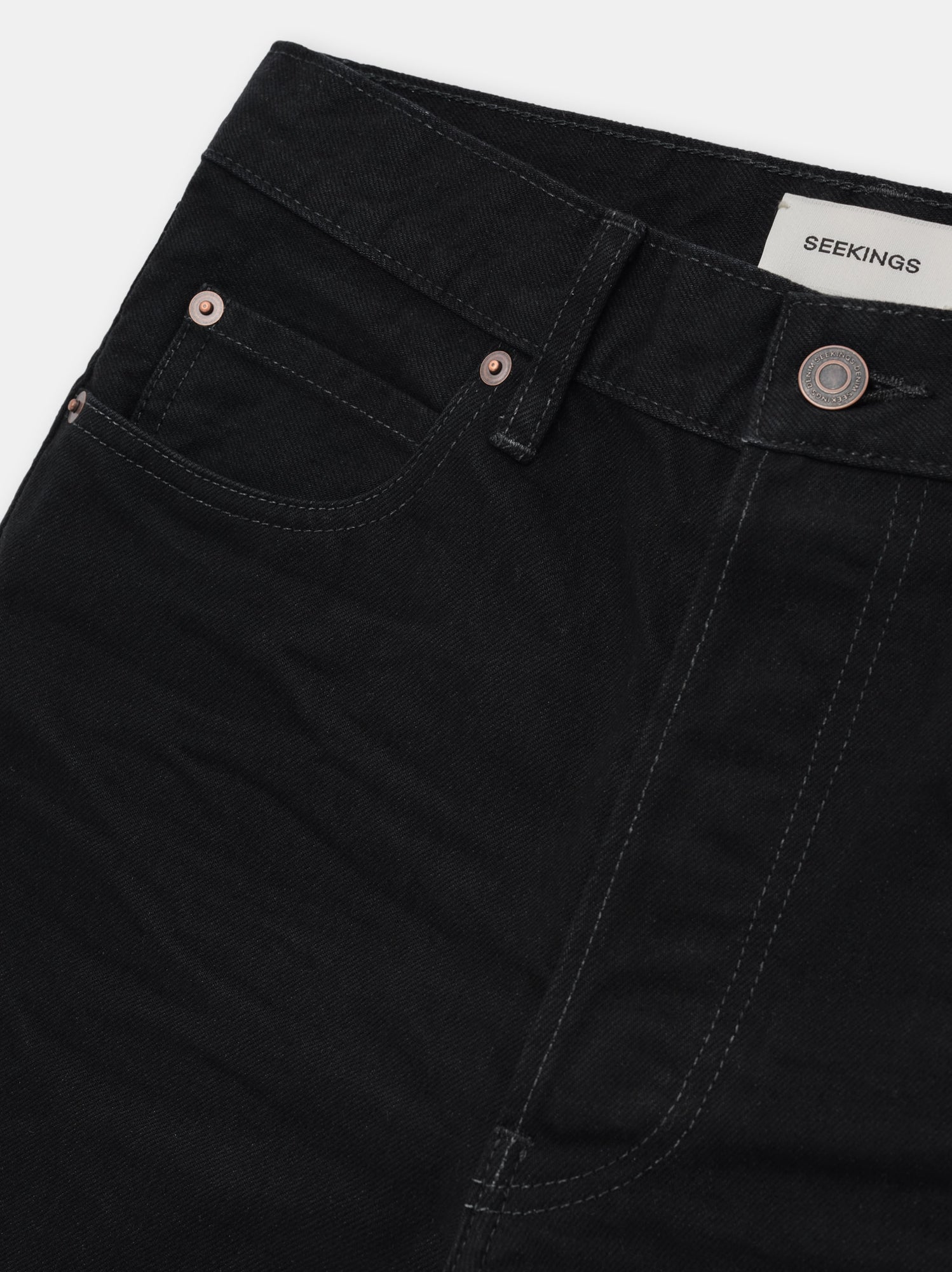 BOOTCUT JEANS IN BLACK WASH DENIM