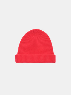 CASHMERE BLEND BEANIE IN CALIFORNIA RED