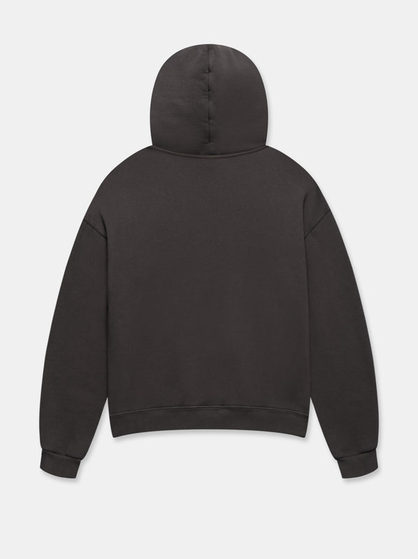 S-STAR HOODED SWEATSHIRT IN WASHED BLACK