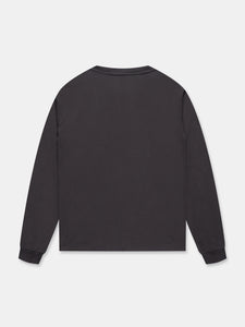 S-STAR LONG SLEEVE T-SHIRT IN VINTAGE WASHED BLACK