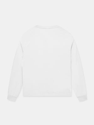S-STAR LONG SLEEVE T-SHIRT IN PURE WHITE