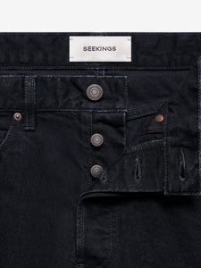 98 FIT JEANS IN BLACK RINSE WASH