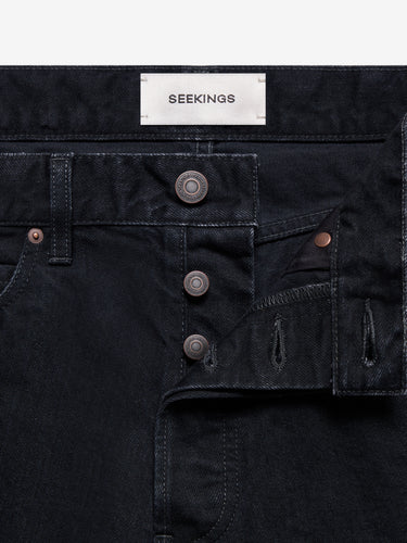 98 FIT JEANS IN BLACK RINSE WASH