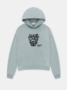 “DON’T YOU THINK…” HOODED SWEATSHIRT IN ICE BLUE
