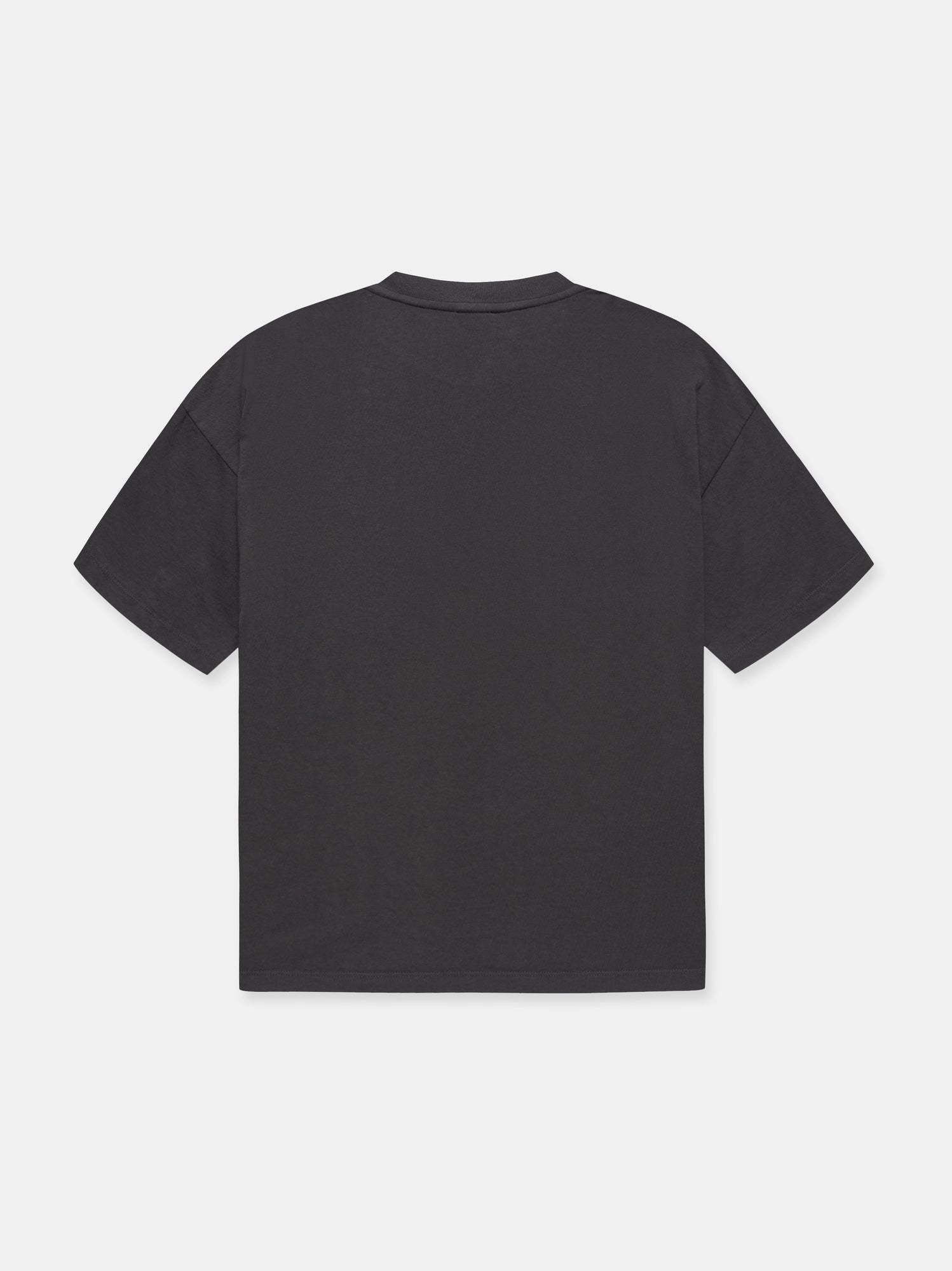 DOUBLE LOGO T-SHIRT IN WASHED BLACK