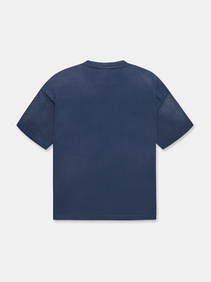 SUN FADED T-SHIRT IN UNIFORM BLUE