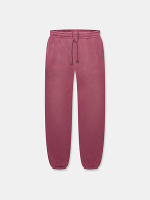 SUN FADED SWEATPANTS IN BURGUNDY