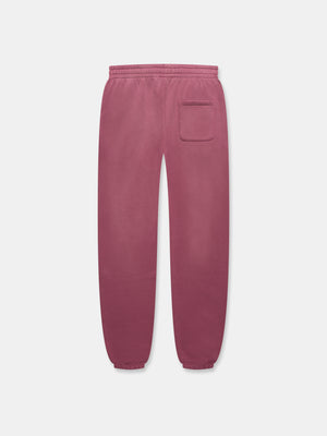 SUN FADED SWEATPANTS IN BURGUNDY